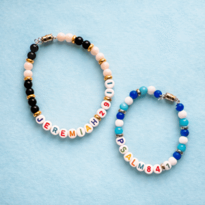 Handmade Scripture Affirmation Beaded Bracelet